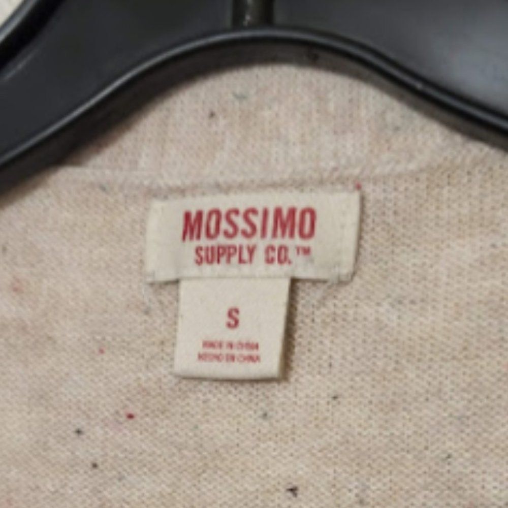 Mossimo Women's Cream Long Sleeve Cardigan Size Small EUC - Picture 2 of 8